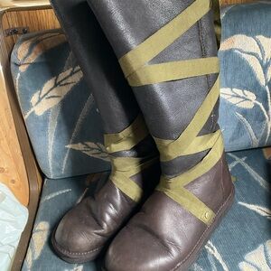 UGG Ribbon Slip On Boots